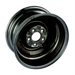 Speedway O/E Style Hot Rod Raw Steel Wheel, 15x7, 5x4.5, 4.25 BS