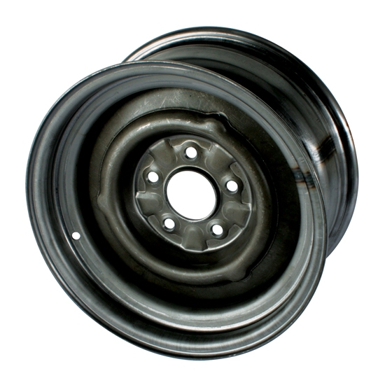 Speedway O/E Style Hot Rod Raw Steel Wheel, 15x7, 5 on 4.75, 4.25 BS