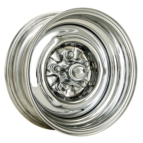 Speedway O/E Style Hot Rod Chrome Steel Wheel, 15x7, 5x4.5,