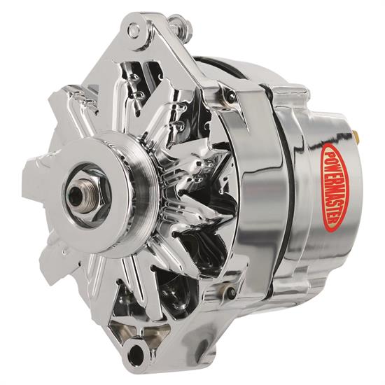 Powermaster 17102 Street Alternator, 70 Amps, V-belt, 12V, GM