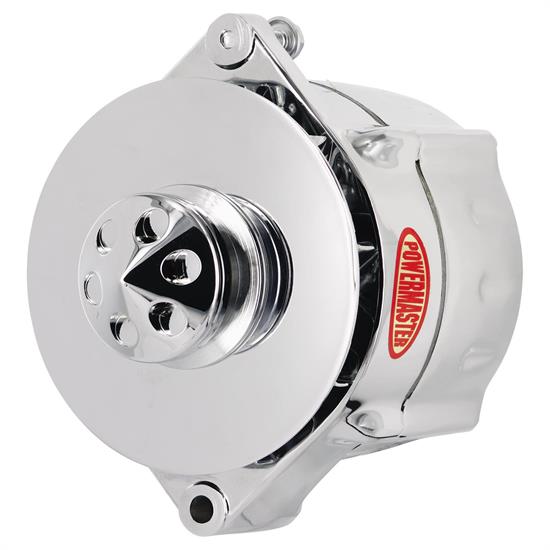 Powermaster 17295 Smooth Look Alternator, 100A, V-belt, 12V, GM