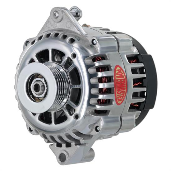 Powermaster 28414 GM AD230 Alternator, 120A, 6-Groove, Polished