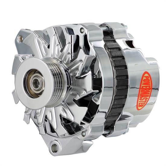 Powermaster 378618 GM CS130 XS Alternator, 140A, Chrome, Left