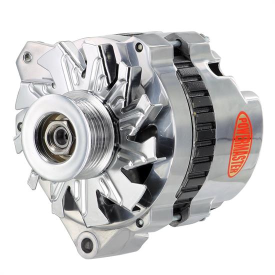 Powermaster 678618 GM CS130 XS Alternator, 140A, Polished, Left