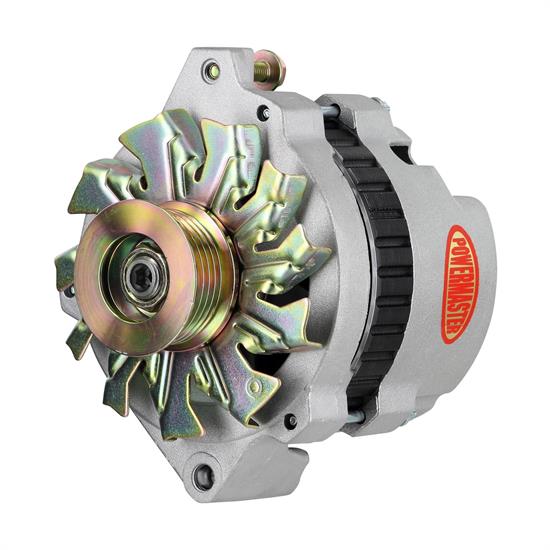 Powermaster 7801 GM CS130 Alt. 105A, 6 Groove, Straight Mount