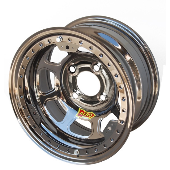 Aero 33-974010BLK 33 Series 13x7 Wheel, Lite, 4 on 4 BP, 1 Inch BS
