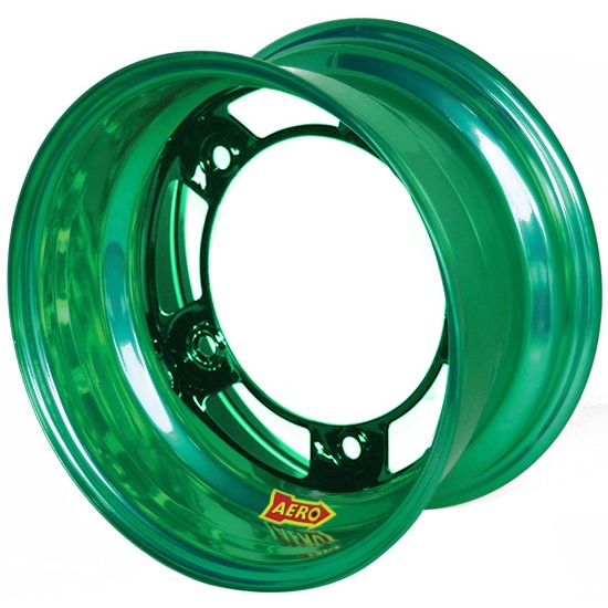 Aero 50-920520GRN 50 Series 15x12 Wheel, 5 on WIDE 5 BP, 2 Inch BS