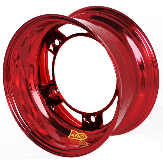 Aero 51-900540RED 51 Series 15x10 Wheel, Spun, 5 on WIDE 5 BP, 4 BS