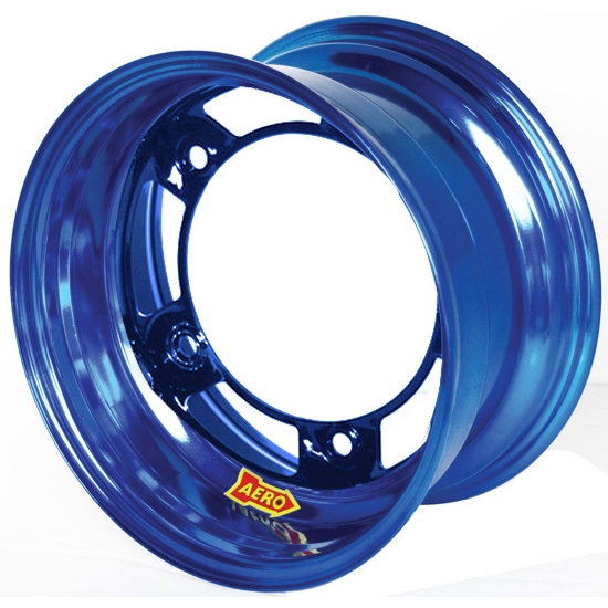 Aero 51-900550BLU 51 Series 15x10 Wheel, Spun 5 on WIDE 5, 5 Inch BS