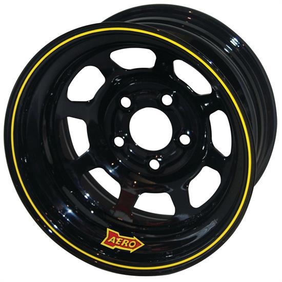 Aero 52-184710 52 Series 15x8 Wheel, 5 on 4-3/4 BP, 1 Inch BS IMCA
