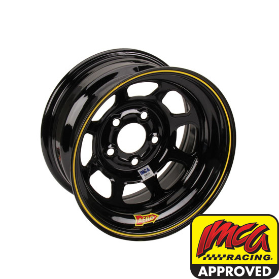 AERO 52 Series IMCA Certified 15 Inch Race Wheel, 5 on 5 Bolt Pattern AERO 52 Series IMCA Certified 15 Inch Race Wheel, 5 on 5 Bolt Pattern