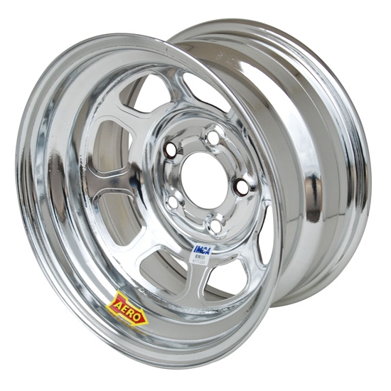 Aero 52-285010 52 Series 15x8 Inch Wheel, 5 on 5 BP, 1 Inch BS, IMCA