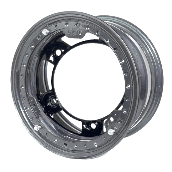Aero 53-220540 53 Series 15x12 Wheel, BL, 5 on WIDE 5 BP, 4 Inch BS