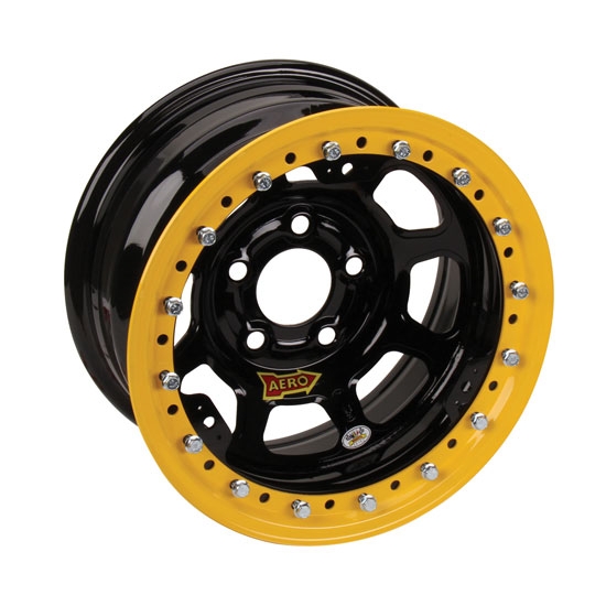 AERO 53 Series Wissota Certified 15 Inch Wheel, Beadlock, 5 on 5 Pattern