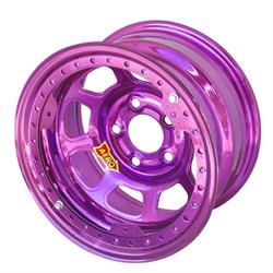 Aero 53-904550PUR 53 Series 15x10 Wheel, BL, 5x4.5 BP 5 Inch BS