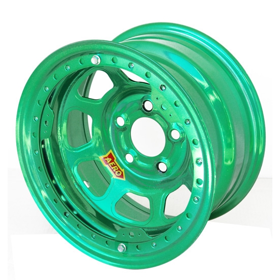 Aero 53-924750GRN 53 Series 15x12 Wheel, BLock, 5 on 4-3/4, 5 Inch BS