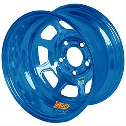 Aero 55-904530BLU 15 x 10 55 Series Wheel, 4 on 4.5, Blue Chrome