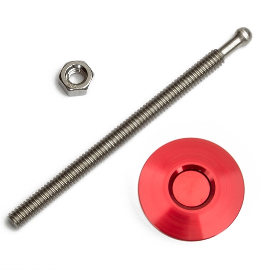 Quik Latch QL-25-ACRD Red Anodized Mini Air Cleaner Latch