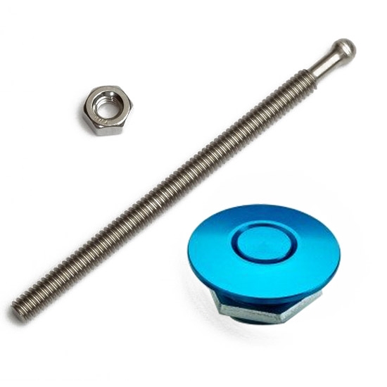 Quik Latch QL-25-ACBU Blue Anodized Mini Air Cleaner Latch