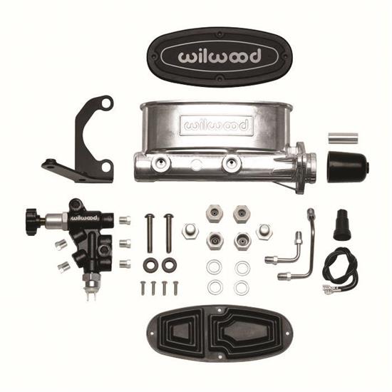 Wilwood 261-13270 Aluminum Tandem Master Cylinder Kit with Bracket and Valve