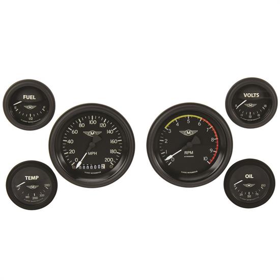 Classic Instruments MA01BLF Moal Bomber Series Gauge Set