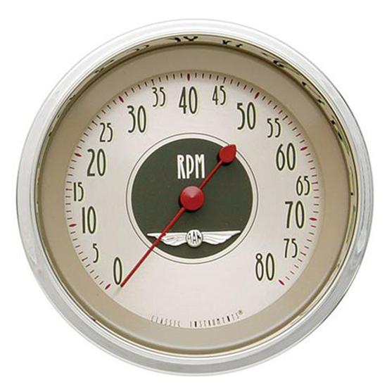 Classic Instruments AN80SHC All American Series Nickel Tach