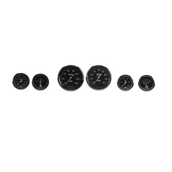 Classic Instruments CL901SRC Classic Series Six Gauge Set, 3-3/8 Inch