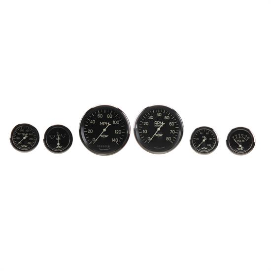 Classic Instruments CL951SRC Classic Series Six Gauge Set, 4-5/8 Inch