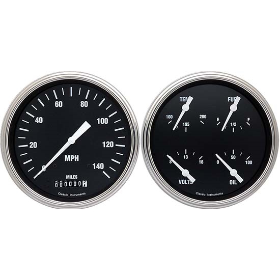 Classic Instruments CT47HR52 Hot Rod Pickup Gauge Sets, 47-53 GM