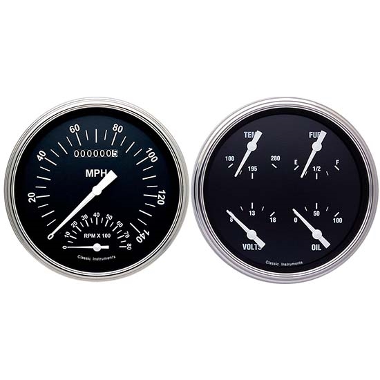 Classic Instruments CT47HR62 Hot Rod Pickup Gauge Sets, 47-53 GM