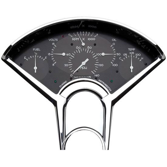Classic Instruments BE01BB 55-56 Chevy Bel Era Series Black Gauge Set