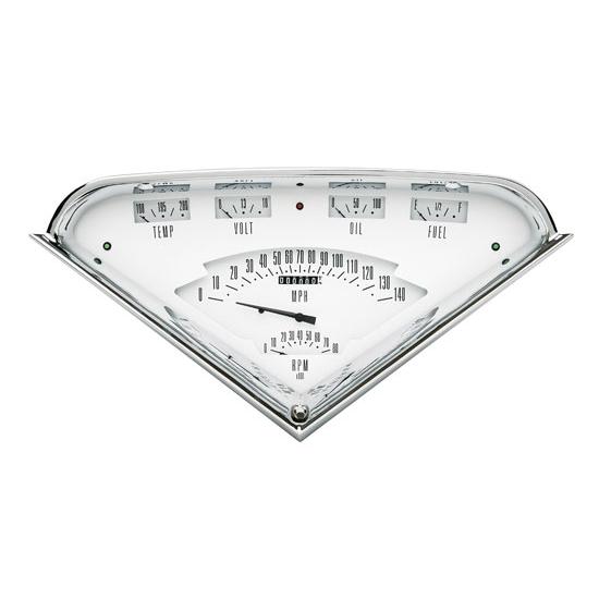 Classic Instruments TF01W 1955-59 Chevy Truck Gauge Set, White Face