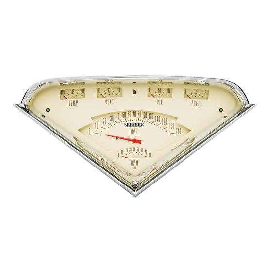 Classic Instruments TF01T 1955-59 Chevy Truck Gauge Set, Tan Face
