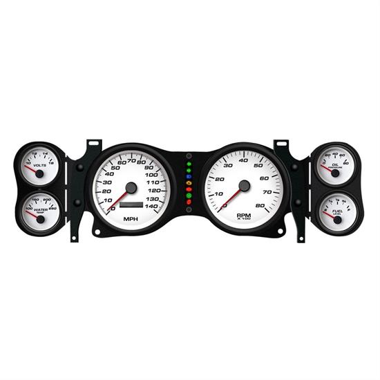 New Vintage USA 01670-03 6 Gauge Performance White 70-78 Camaro