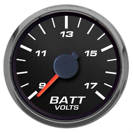 New Vintage USA 02123-01 Performance ll 2 1/16 Voltmeter Black