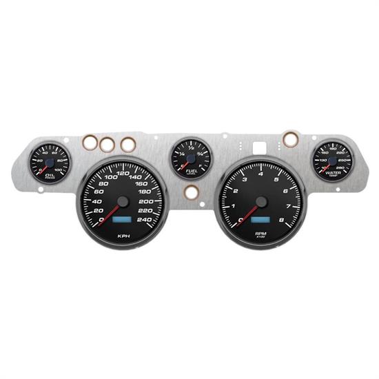 New Vintage USA 02705-01M 5 Gauge Perform ll KM/H 67-68 Mustang