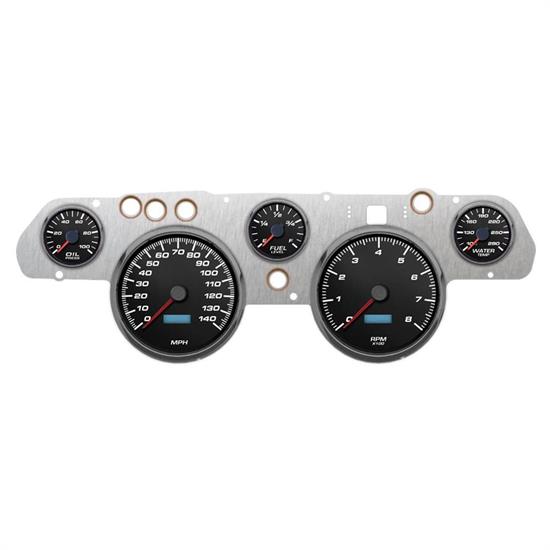 New Vintage USA 02705-01 5 Gauge Performance ll Blk 67-68 Mustang