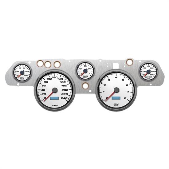 New Vintage USA 02705-01M 5 Gauge Perform ll KM/H 67-68 Mustang