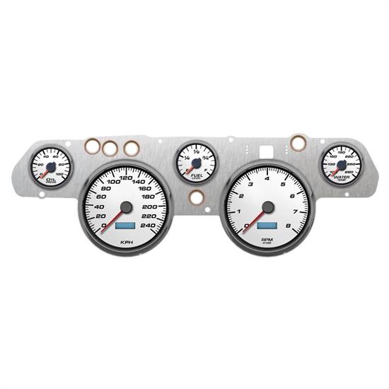 New Vintage USA 02705-03 5 Gauge Performance ll Wht 67-68 Mustang