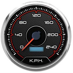 New Vintage USA 20150-01M CFR Series 4 3/8" Speedometer KPH/H