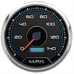 New Vintage USA 20150-05 CFR Series 4 3/8" Speedometer Blue