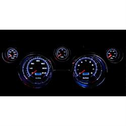 New Vintage USA 20150-05 CFR Series 4 3/8" Speedometer Blue