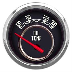 New Vintage USA 37193-01 Woodward Ser 2-1/16 Inch Oil Temp Black