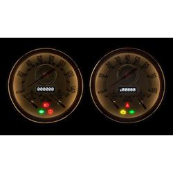 New Vintage USA 37257-02 Woodward Series Gauges, 3 in 1, Beige