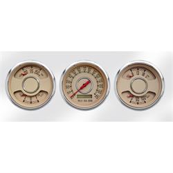 New Vintage USA 37335-02 3 Gauge Woodward Series 3 3/8" Beige