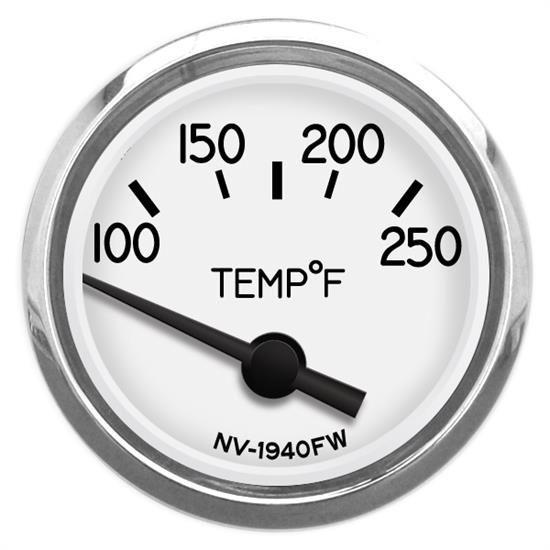 New Vintage USA 40127-03 1940 Series 2 1/16" Water Temp White
