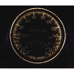 New Vintage USA 40157-01 Quadzilla 1940 Series Gauges, Black