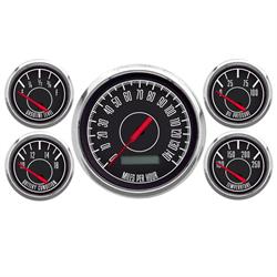 New Vintage USA 67514-01 5 Gauge Kit 1967 Series 3 3/8" Black