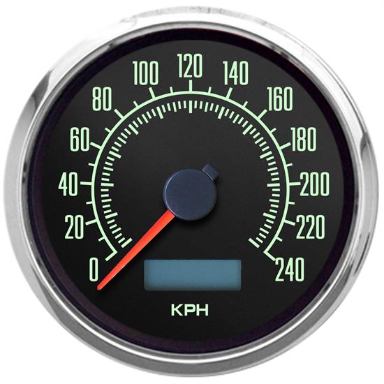 New Vintage USA 69140-01M 1969 Series 3 3/8" Speedometer KPH