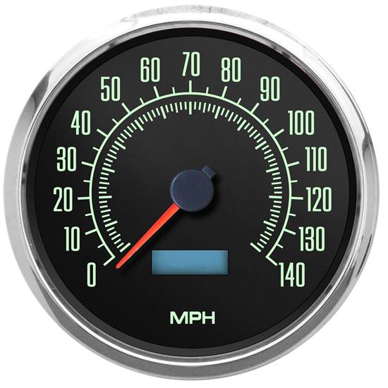 New Vintage USA 69150-01 1969 Series 4 3/8" Speedometer Black